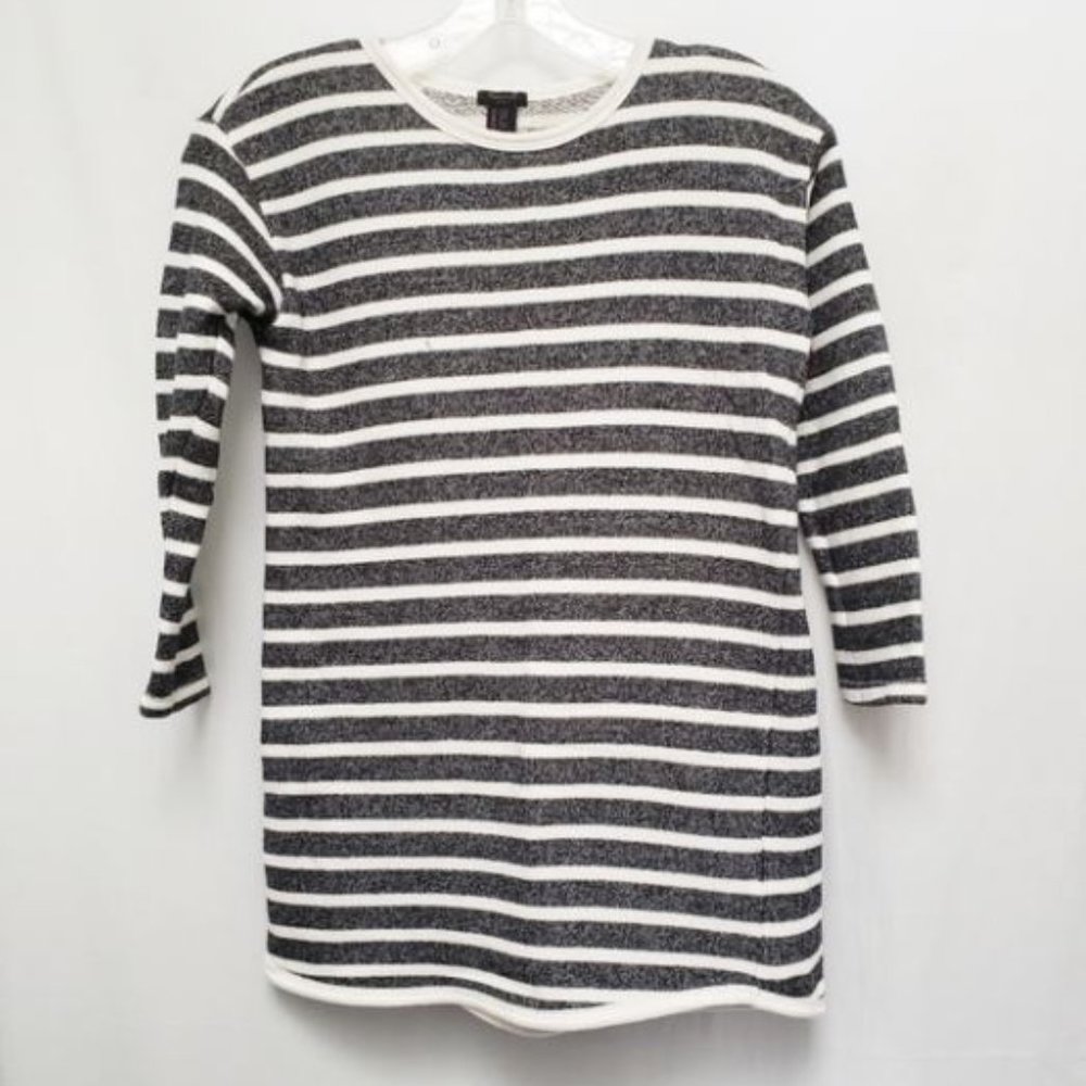 Forever21 Black and White Striped Sweater Tunic